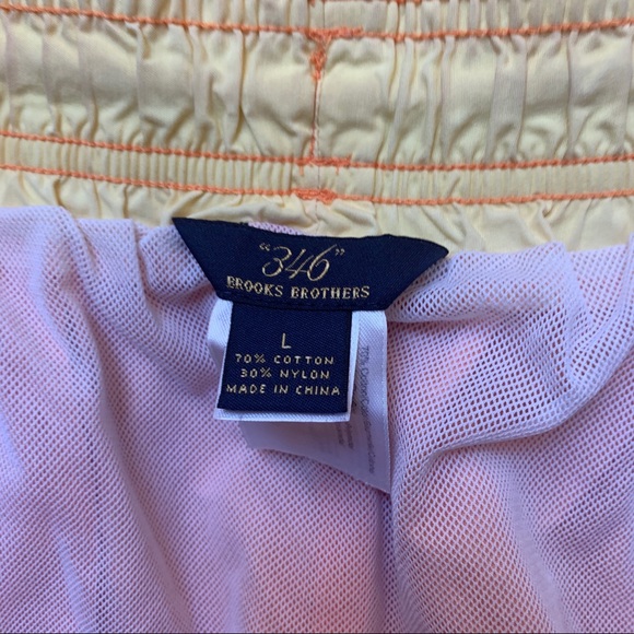 BROOKS BROTHERSCargo swim board shorts Orange, L
